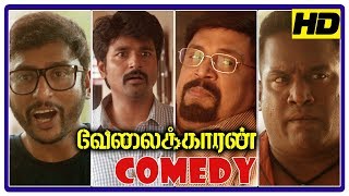 Velaikkaran comedy scenes  Sivakarthikeyan Comedy  RJ Balaji comedy  SathishRobo shankar Comedy [upl. by Rhynd]