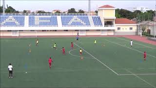 Acciones Combinadas con automatismos para Fútbol7 Escuela de Fútbol Base AFA Angola [upl. by Sephira]