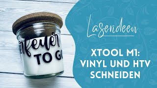 xTool M1 Laser Vinyl und HTV schneiden [upl. by Tjaden]