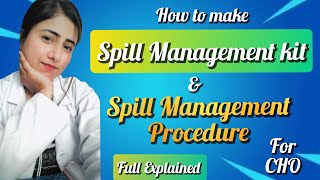 spill Management kit amp procedure। nqas kayakalp cho infectioncontrol [upl. by Ilatan915]