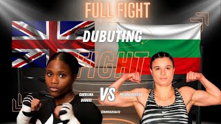 Carolina Dubois vs Milena Koleva Debut Fight Highlights boxing women fighter [upl. by Tem]