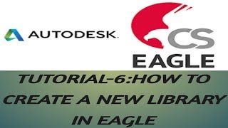 How to create a library in EagleAutoDeskpcb designEagle cad [upl. by Llerral]