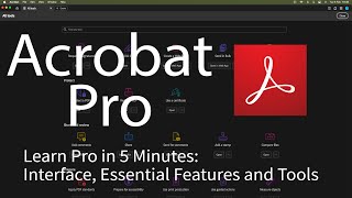 Acrobat Pro 2024 in 5 Mins Overview for Beginners amp Refreshers [upl. by Oicnoel932]