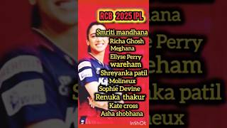 RCB Womens IPL playing 11 playbold smritimandhana viratkohli rcbwomencricketer femalecricketer [upl. by Adoree]