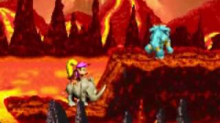 Lets Play DKC2 GBA Part 11  Red Hot Ride [upl. by Alsworth]