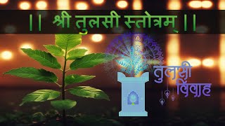 Tulsi Mantra  Tulasi Vivaha  Tulsi Stotra  श्री तुलसी स्तोत्रम् [upl. by Auqenet999]