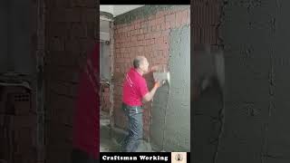 The Process Of Plastering A Wall [upl. by Nnasor]