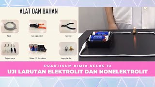 Praktikum Larutan Elektrolit dan Nonelektrolit  PRAKTIKUM KIMIA KELAS 10 [upl. by Lemire]