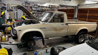 1982 Toyota 4x4 Pickup update and W56 transmission shifter bushing replacement [upl. by Atinra]