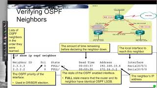 OSPFv2 Verifying OSPFv2 [upl. by Novihs]