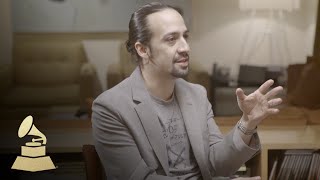 Hamilton Creator LinManuel Miranda  Nomination Interview  58th GRAMMYs [upl. by Eniluqcaj]