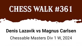 Denis Lazavik vs Magnus Carlsen • Chessable Masters Div 1 W 2024 [upl. by Refinnaj955]