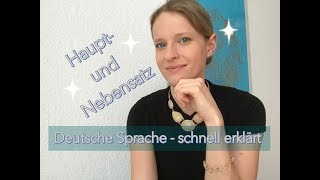 Hauptsatz und Nebensatz in der deutschen Sprache [upl. by Onileba601]