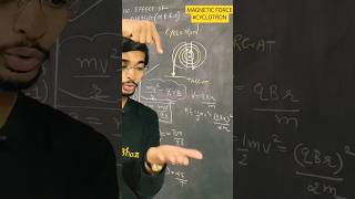 magnetic force on cyclotron jee neet magnet cyclotron shorts exam learning GyanFreedom [upl. by Ahsinrad]