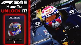 How To Unlock MAX VERSTAPPENS 2024 HELMET  F1 24 [upl. by Rianon]