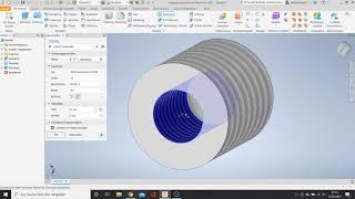 Inventor Innen und Außengewinde erstellen [upl. by Nnaarat]
