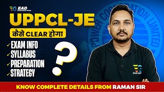 कैसे होगा UPPCLJE Clear Syllabus Exam Preparation Strategy Complete details by Raman sir [upl. by Nelra]