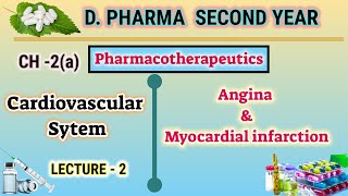 AnginaMyacardial infarctionL2CH2aPharmacotherapeuticsDpharm second year [upl. by Kenlee54]