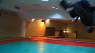 Ninjutsu Back Somersault after back handspring  techniques for Akban wiki [upl. by Alton]