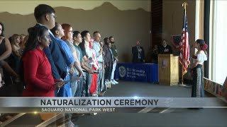 Saguaro National Park West held Naturalization Ceremony [upl. by Atiuqcaj]