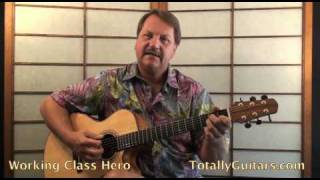 Working Class Hero by John Lennon  Acoustic Guitar Lesson Preview from Totally Guitars [upl. by Ruon742]