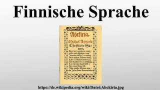 Finnische Sprache [upl. by Wiltsey]