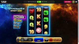 Hyper Nova Infinity Reels Finally got the bonus on Chumba Casino [upl. by Torry]