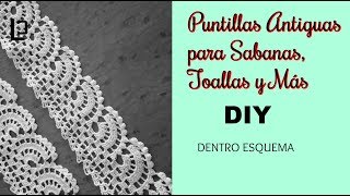 Puntilla de crochet antigua DIY [upl. by Yraeht]