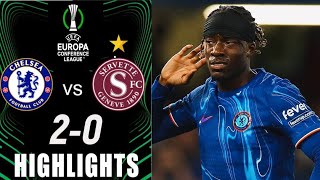 Chelsea vs Servette 20 Highlights Conference League  chelsea vs servette [upl. by Suoinuj]