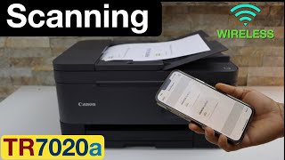 Canon Pixma TR7020a Scanning Using ADF  Scanner Bed [upl. by Egide772]