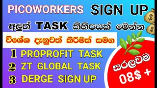 The special notice picoworkers  Picoworkers sign up task Sinhala signup task collection Live [upl. by Cinimmod553]