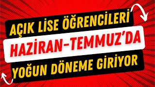 Açık Lise 2024 Sınav Takvimi [upl. by Aekin]