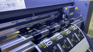 Sc350 sheet label stickers making machine [upl. by Cirderf]