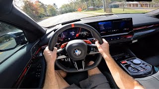 2025 BMW M5 POV Drive Impressions and ASMR [upl. by Assirual]