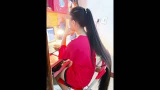 long hair hair hairstyle lamdep thinhhanh haircare hairtutorial haircut [upl. by Cargian914]