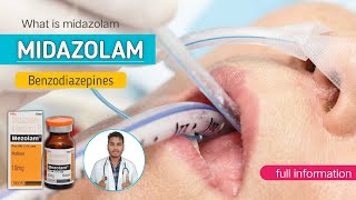 how to use midazolam injection  benzodiazepines  mezolam injection uses in hindi  mode of action [upl. by Ecirtahs852]