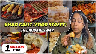 Food Street of Bhubaneshwar KIIT Square amp Saheed Nagar Khao Galli  Odisha Food Series Ep2 [upl. by Eisse]