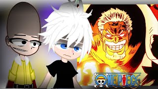 Animes React To One Piece  One Piece  Gacha React [upl. by Esirtal395]