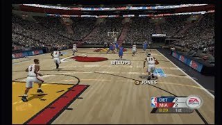 NBA Live 2005 PS2  Pistons vs Heat  Playoffs [upl. by Naerad]