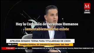 Hoy la Comisión de Derechos Humanos lamentablemente no existe Damián Zepeda [upl. by Kylah640]