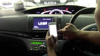 Toyota Estima  WIRELESS MirrorLink amp Fm Conversion [upl. by Elleb]