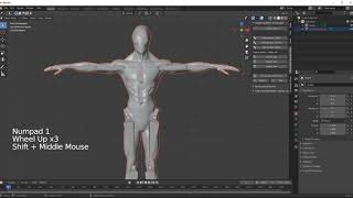 Correcting the pose of the character for Second Life Addon for Blender and SL [upl. by Lapides186]