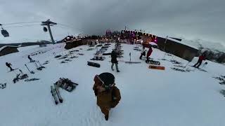 Searching for my skies after leaving Folie Douce Les Arcs 1800 [upl. by Ahsiemak]