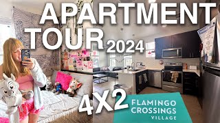 DCP APARTMENT TOUR 2024  4X2 Flamingo Crossings WEST  Disney College Program  CRPCEPAEP [upl. by Aikym905]