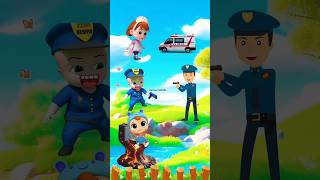 ছোট পুলিশ VS বড় পুলিশ👮‍♂️🥴 cartoonbhuter cartoonbhuter golpotiktoktuni shorts [upl. by Sean]