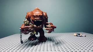 Lego rancor eats Gamorian guard 🤣 first attempt at a stop motion animation [upl. by Joyan]