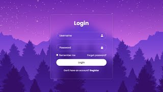 Login Form in HTML amp CSS [upl. by Ennybor]