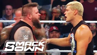 Kevin Owens Nearly Snaps On Cody Rhodes vs Bloodline  WWE SmackDown Highlights 92724  WWE on USA [upl. by Meraree]