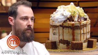 12 Layered Cake Replication Challenge  MasterChef Australia  MasterChef World [upl. by Hsima]