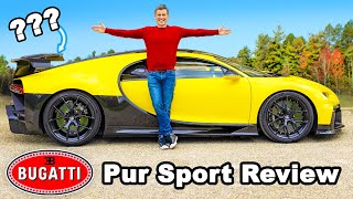 Bugatti Chiron Pur Sport review  060mph amp brake tested💥 [upl. by Ahselak]